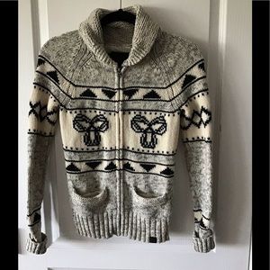 Womens TNA zip up wool Sweater